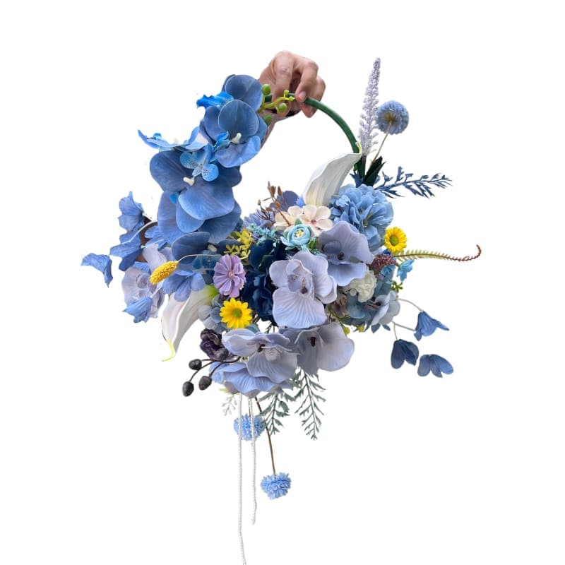 Blue Whisper Hand Bouquet