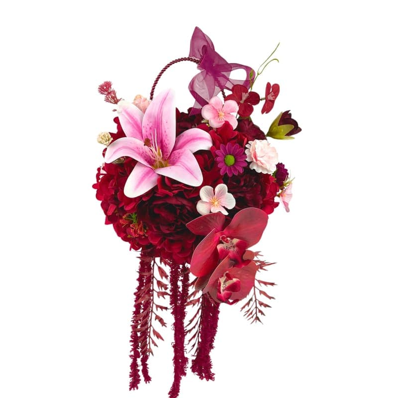 Crimson Bloom Hand Bouquet