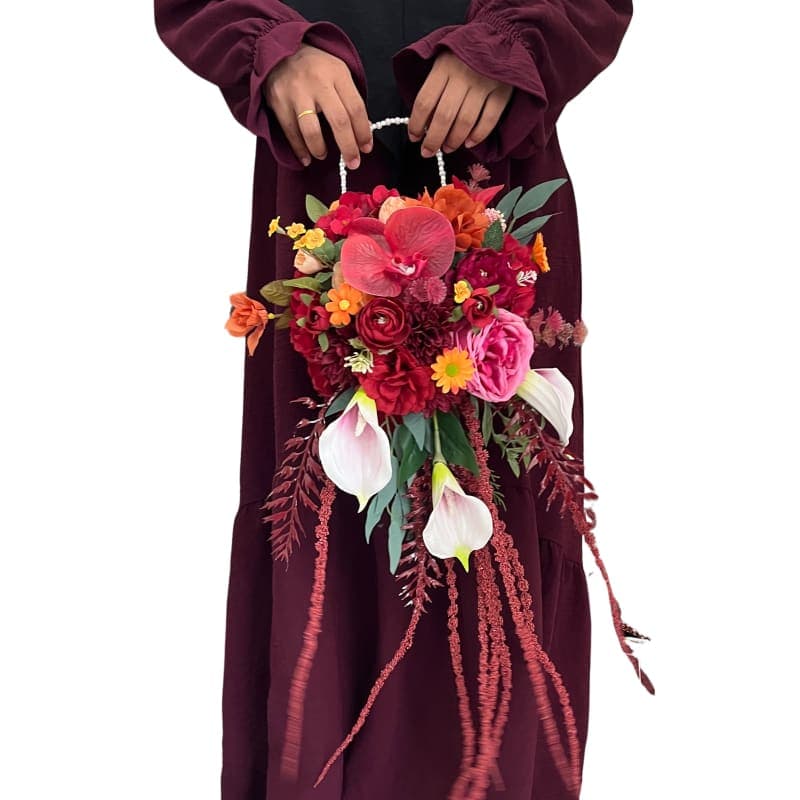 Scarlet Bloom Hand Bouquet