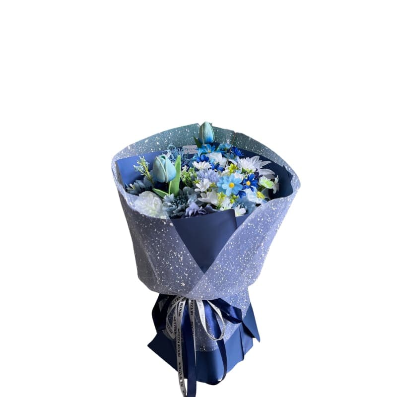 Blue Serenity Rounded Bouquet